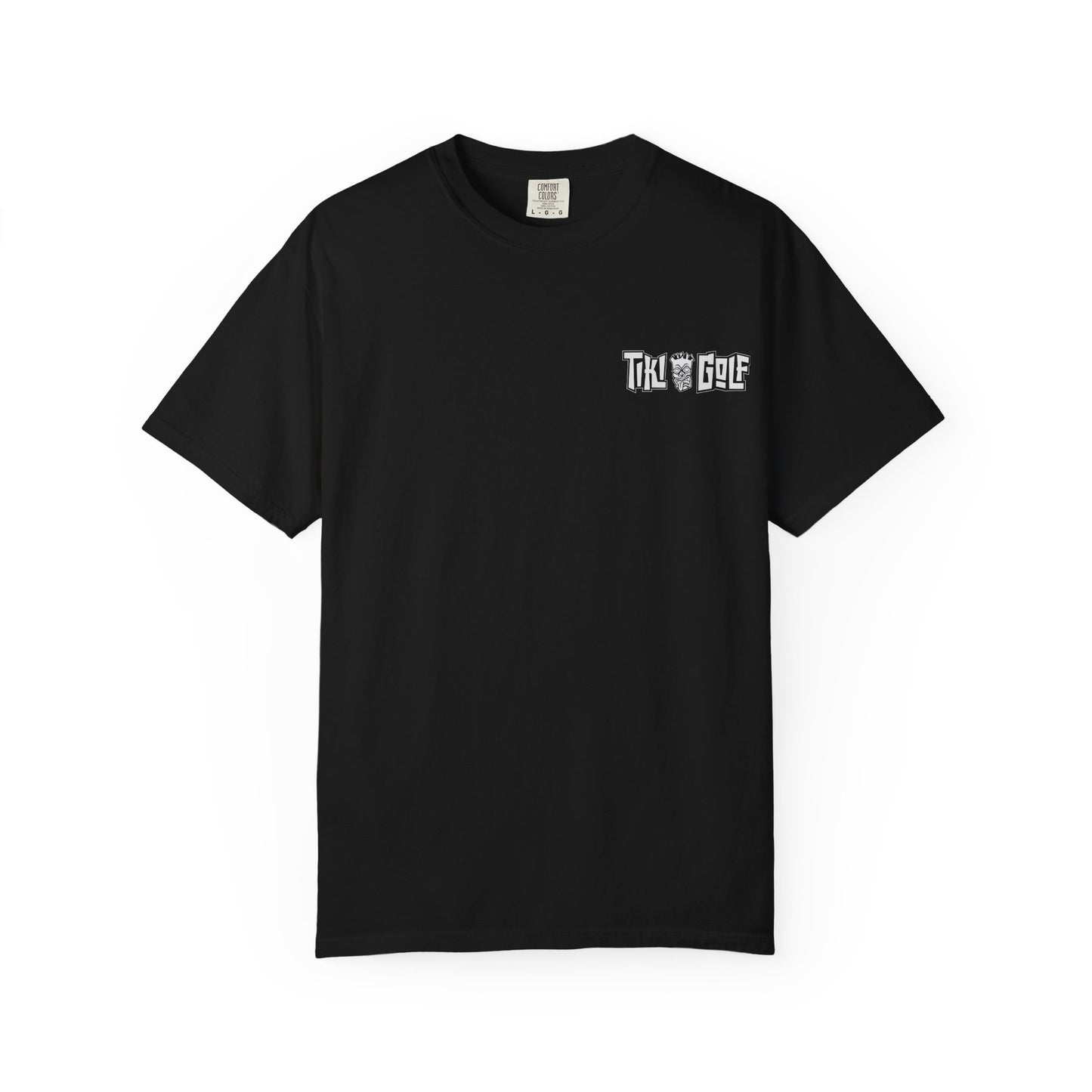 "Birdie Now, Bogey Later" Tiki Golf Graphic Tee