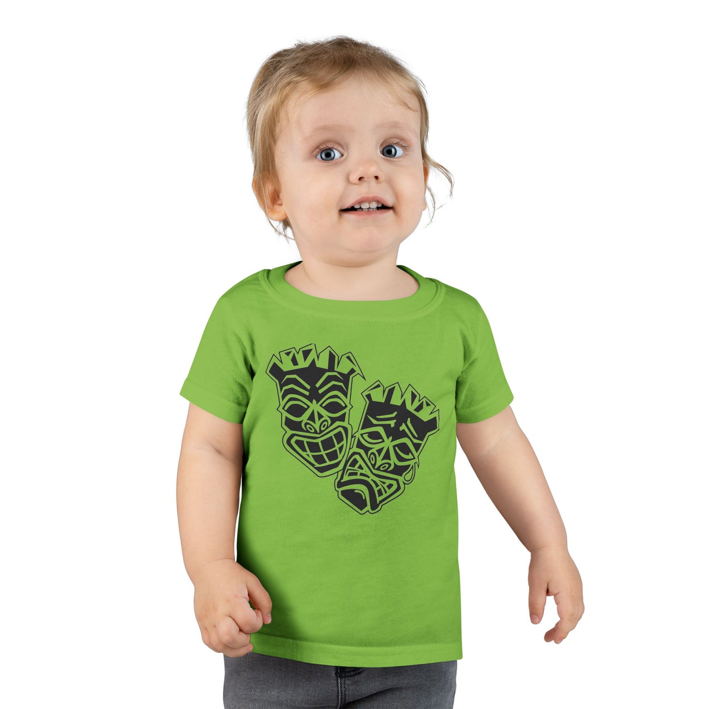 Toddler Now & Later Tiki Heads T-Shirt
