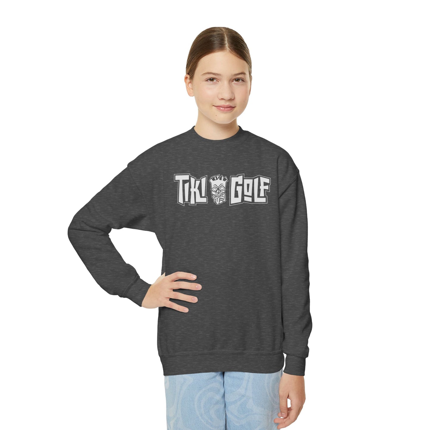 "Birdie Now, Bogey Later" Kids Crewneck Sweatshirt
