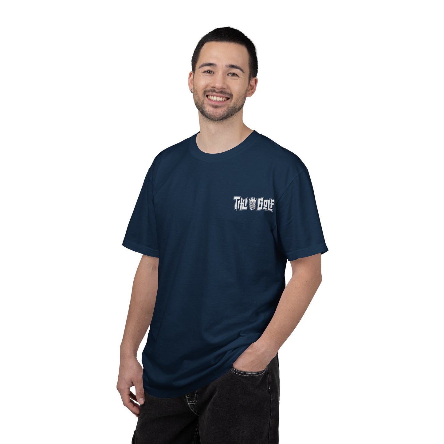 "Birdie Now, Bogey Later" Tiki Golf Graphic Tee