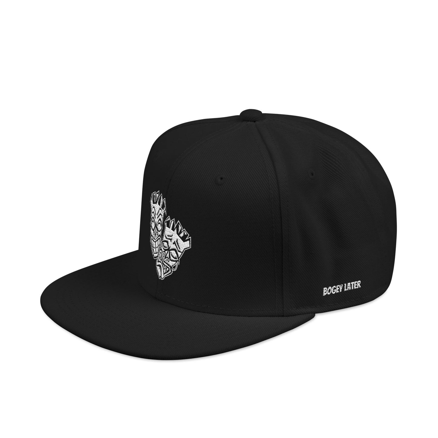 "Birdie Now, Bogey Later" Embroidered Tiki Golf Snapback
