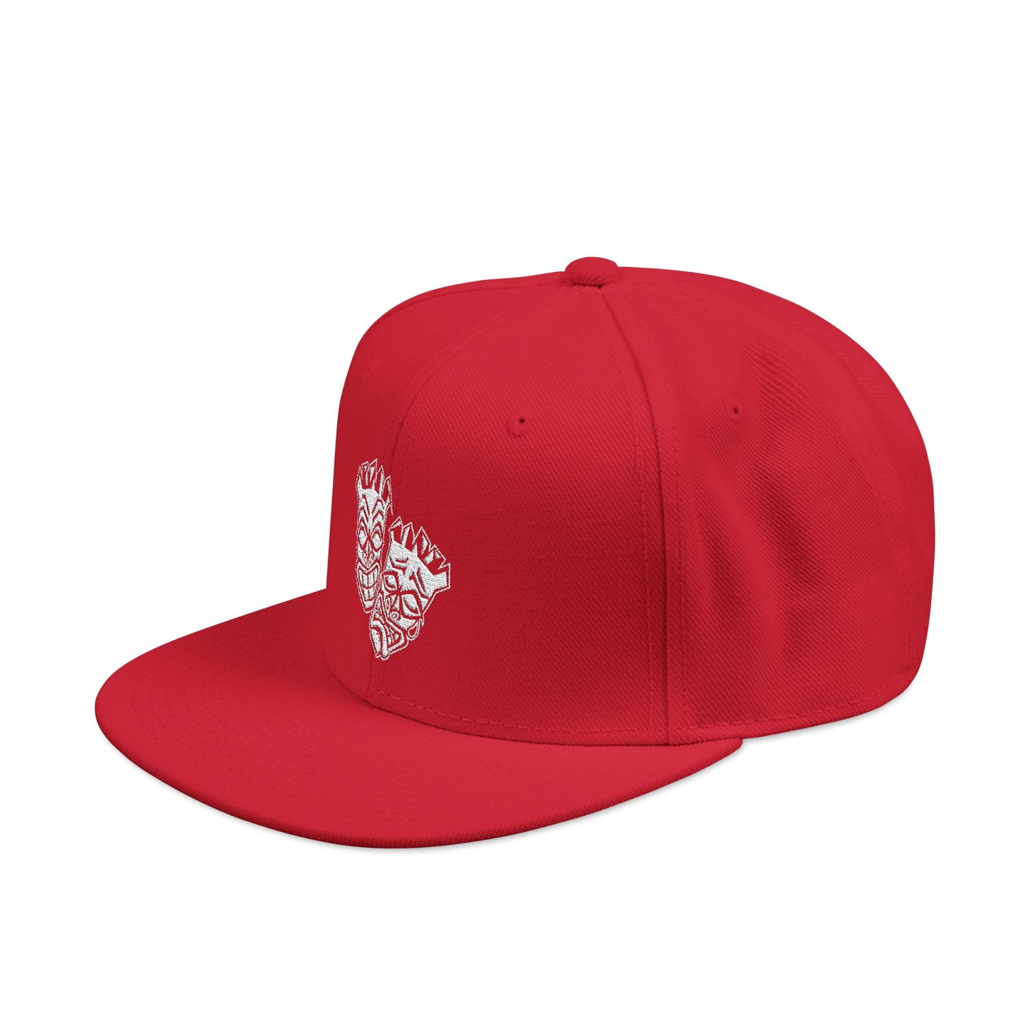 Now & Later White Tiki Heads Snapback