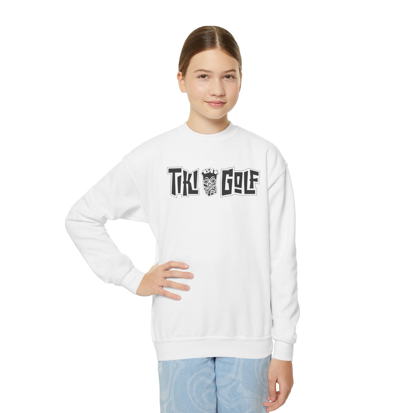 "Birdie Now, Bogey Later" Kids Crewneck Sweatshirt