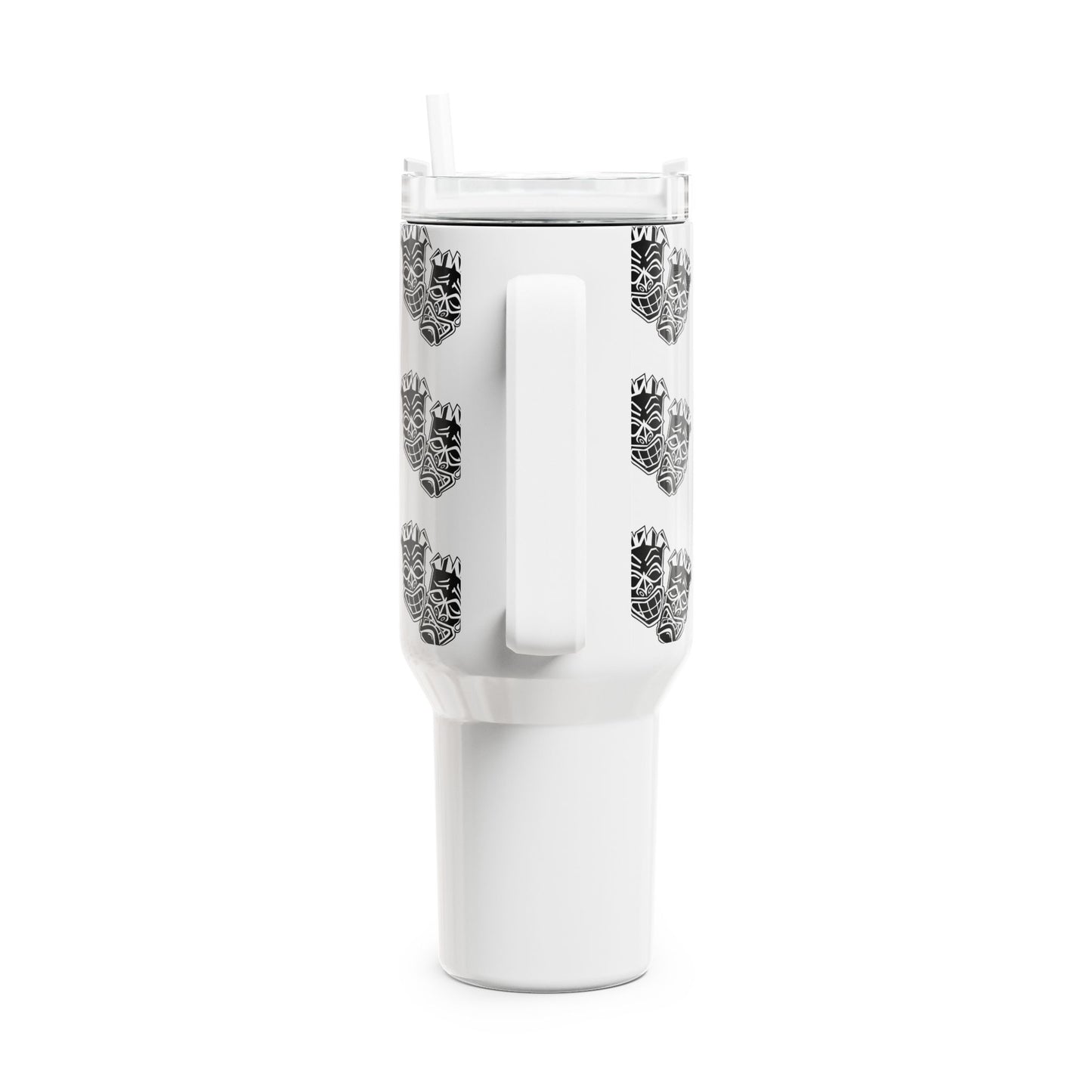 Now & Later Tiki Heads 40oz Insulated Travel Tumbler